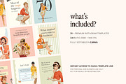 Retro Feminine Instagram Template, a Templates & Theme by Pawprints Canvas Co. (Thumbnail 2 of 8)