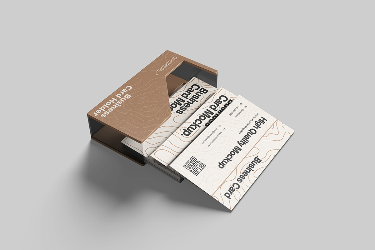 Minimalist Business Card Mockup, an Advertising Mockup by bimockup (Photo 5 of 6)