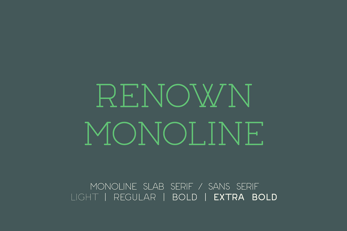 Renown Monoline Font Duo