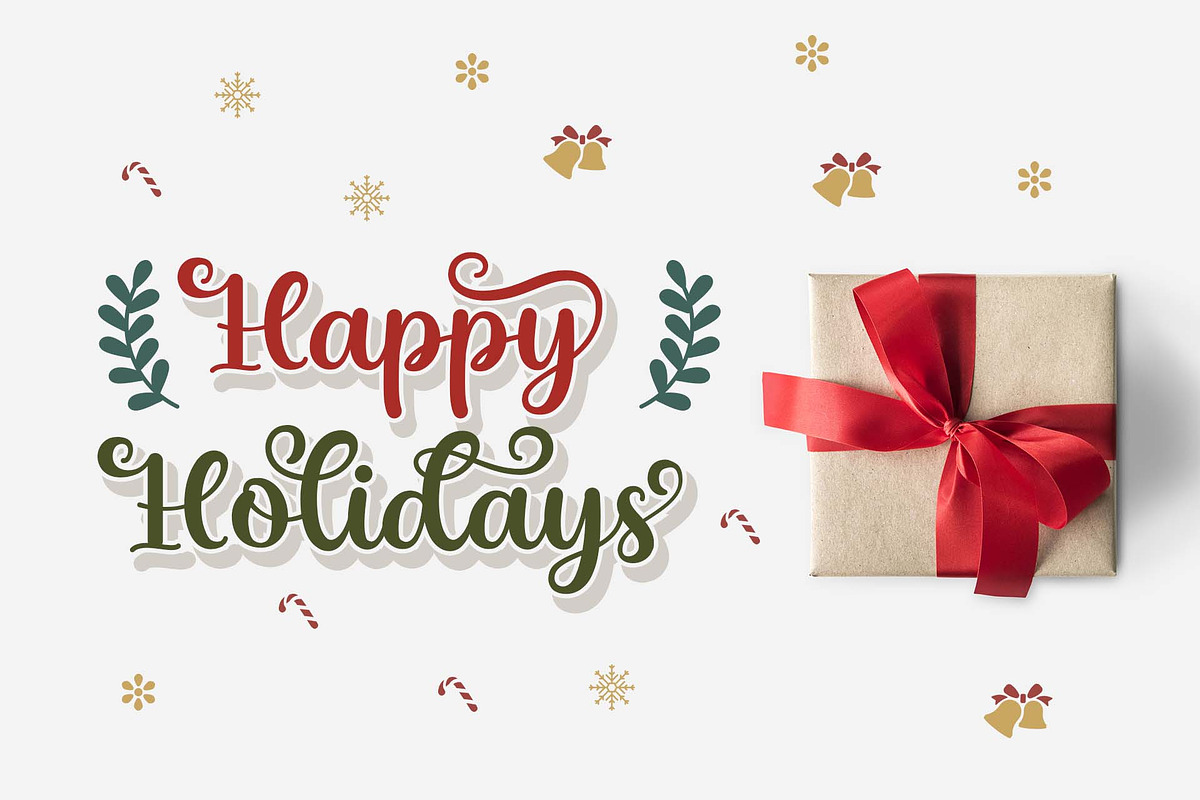 Christmas Seasonal, a Script Font by Doehantz Studio (Photo 2 of 9)