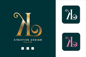 KL or LK Alphabet Logo Monogram, a Branding & Logo Template by design_proleague