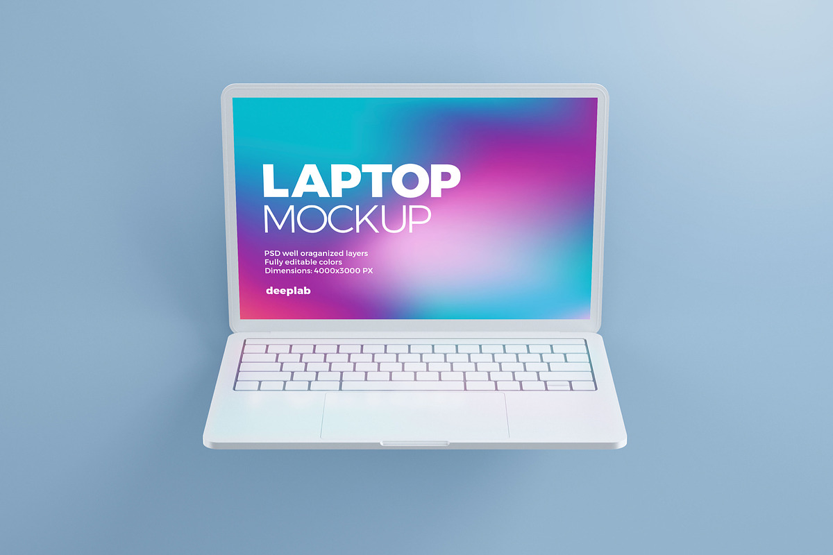 Macbook Pro Clay Mockup set, a Device Mockup by Deeplab (Photo 9 of 19)