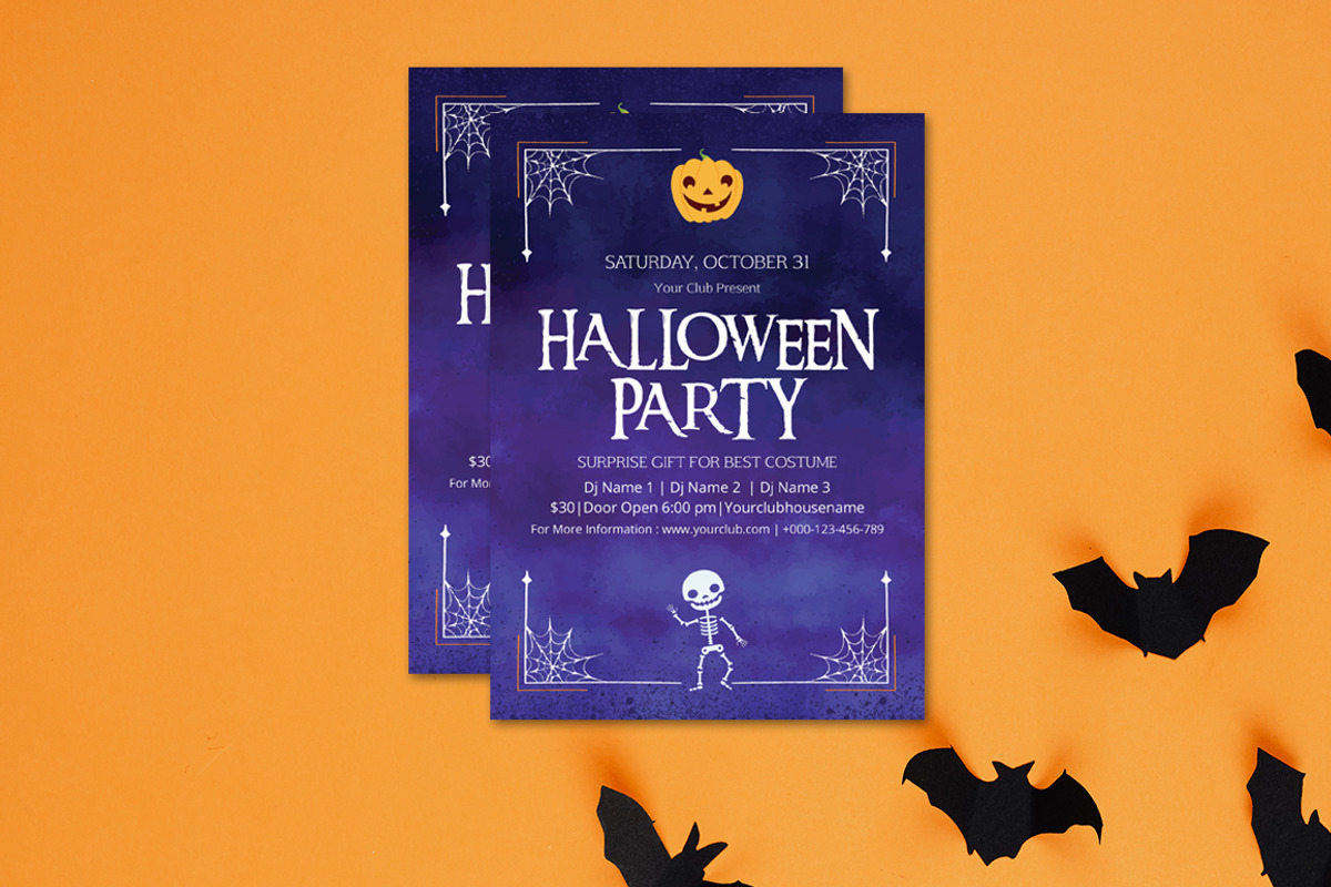 Halloween Flyer V-03, a Flyer Template by Rimana_Templatehive (Photo 3 of 3)