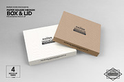 Medium Square Paper Box&Lid Mockup, a Cups & Container Mockup by INCDesign (Thumbnail 4 of 7)