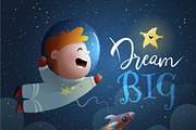 Space Kids Astronaut Dream Bundle, an Animal Illustration by Popmarleo Shop (Thumbnail 14 of 19)
