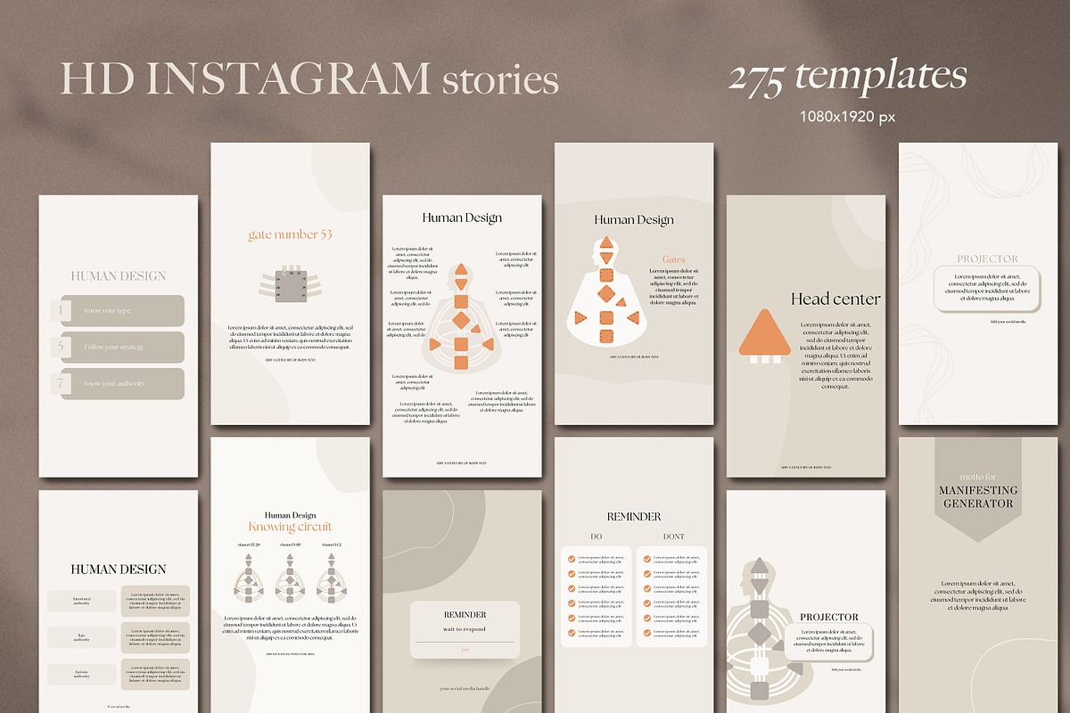 Human Design Instagram Template, a Social Media Template by Backyard Rose (Photo 25 of 28)