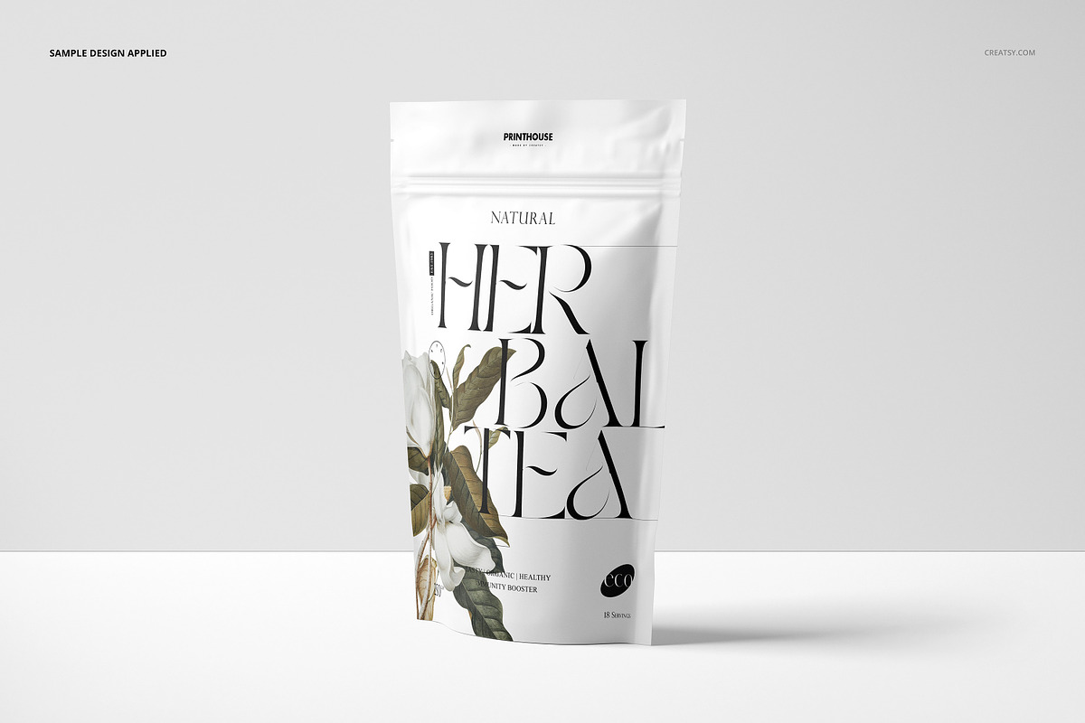 Stand Up Ziplock Bag Mockup Set, a Packaging Mockup by creatsy5 (Photo 6 of 14)