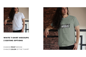 REALISTIC MALE T-SHIRT MOCKUP BUNDLE