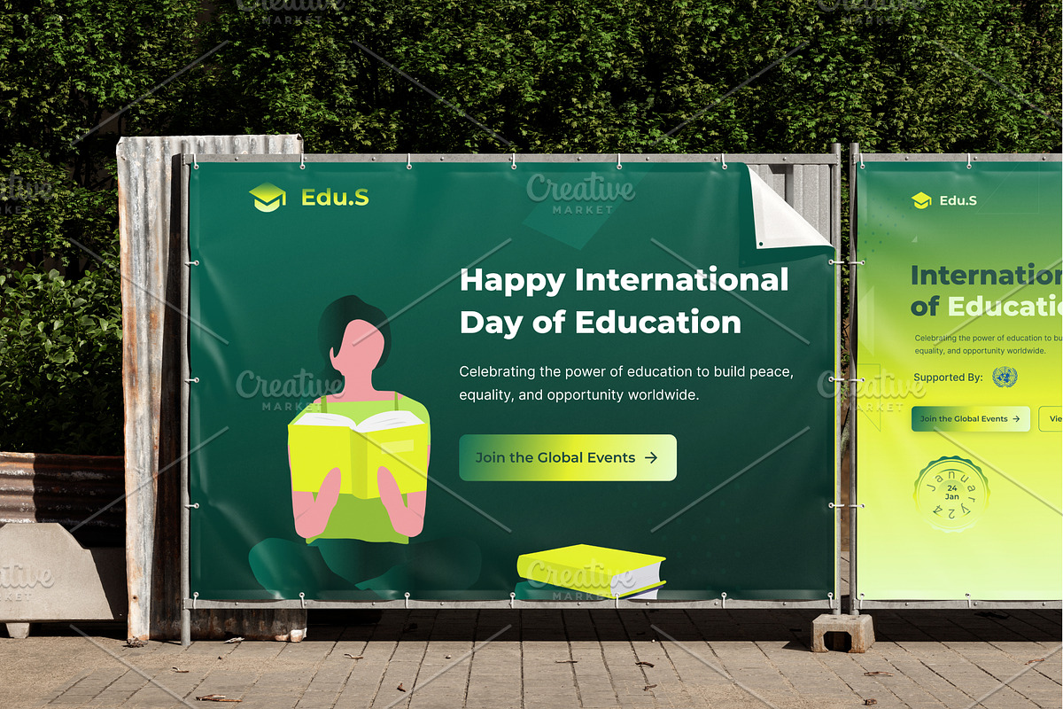 Education Poster & Banner Templates, a Poster Template by Sujun Baidyaa (Photo 2 of 8)
