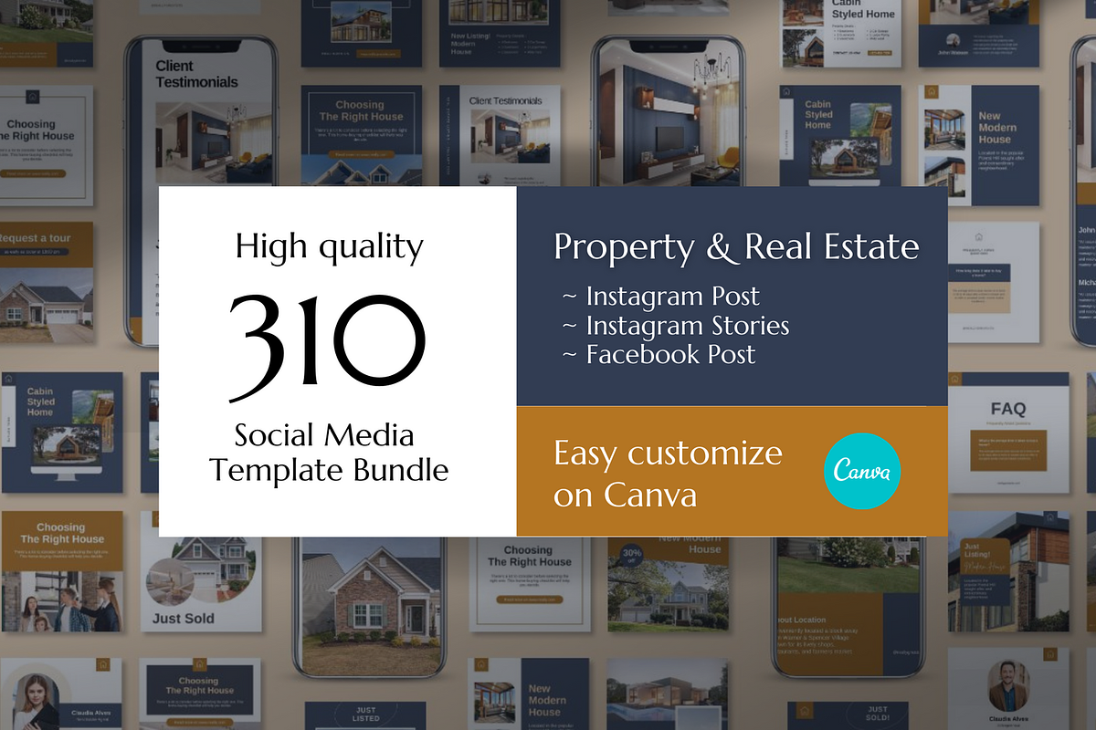 Real Estate Bundle Canva Template, a Social Media Template by Kawalan Studio (Photo 1 of 10)