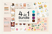 Instagram Educational Bundle 4in1, a Social Media Template by Sparrow & Snow (Thumbnail 1 of 6)
