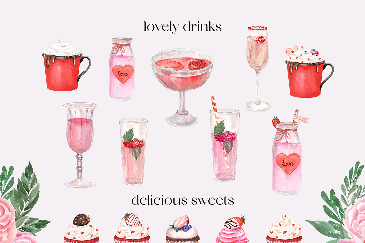 Sweet Valentine's Watercolor, a Food Illustration by Catch the Dream Art (Photo 4 of 18)