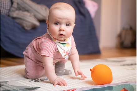six months old caucasian baby on the, a Person Photo by Koldunova