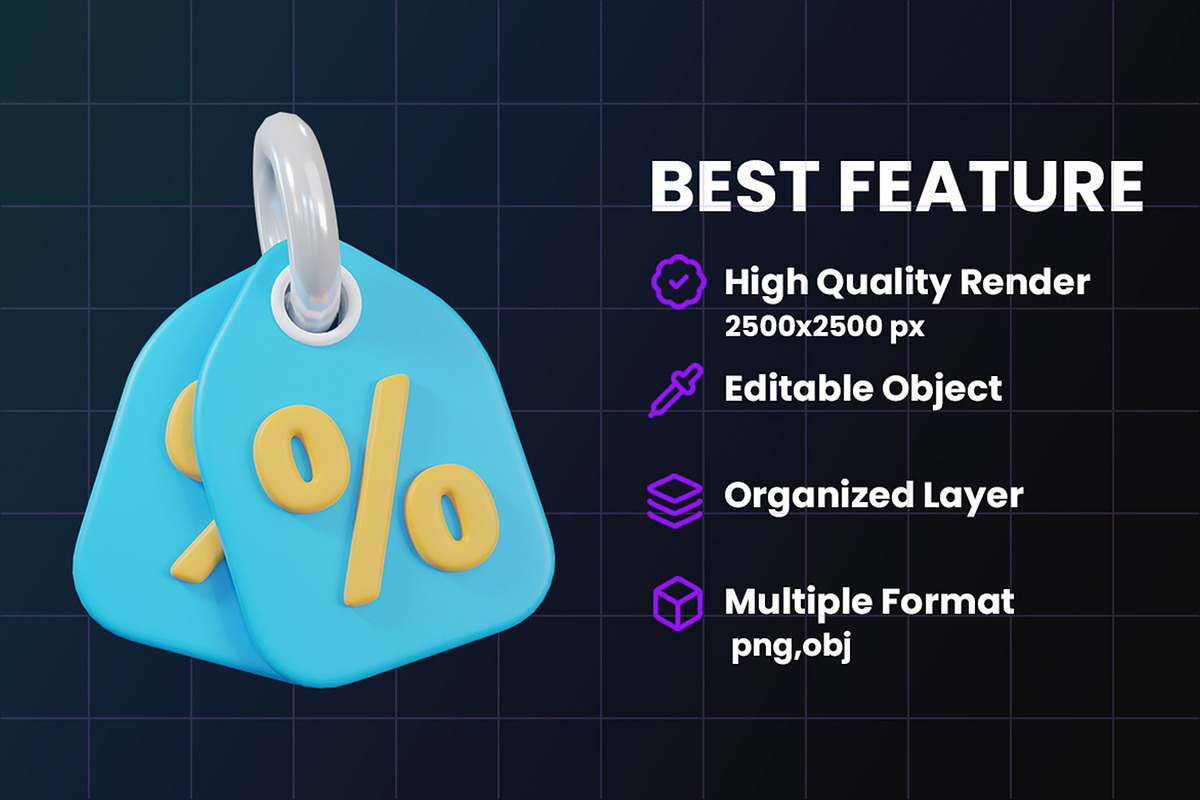 3D E-Commerce Icon Pack, an Object Graphic by Artnivora.Std (Photo 3 of 4)