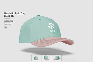 Realistic Polo Cap Mockup, a Hat Mockup by Pexelcorner