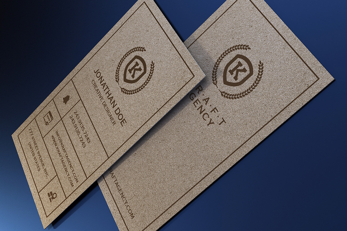 Kraft Paper Business Card Bundle, a Business Card Template by GraphicsEgg (Photo 13 of 13)