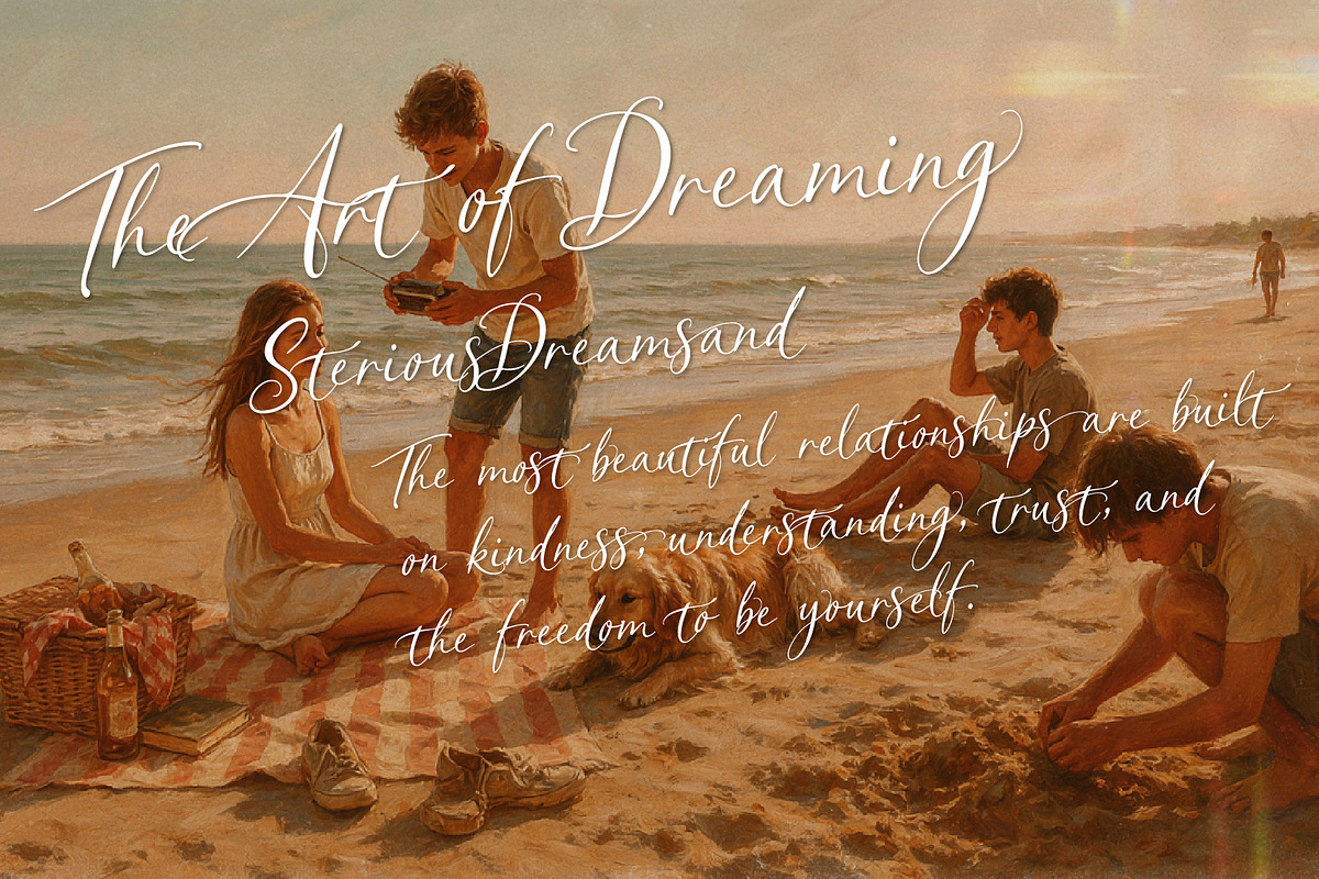 Sterious Dream - Timeless font Trio, a Handwritten Font by HypeWorksCo (Photo 23 of 42)