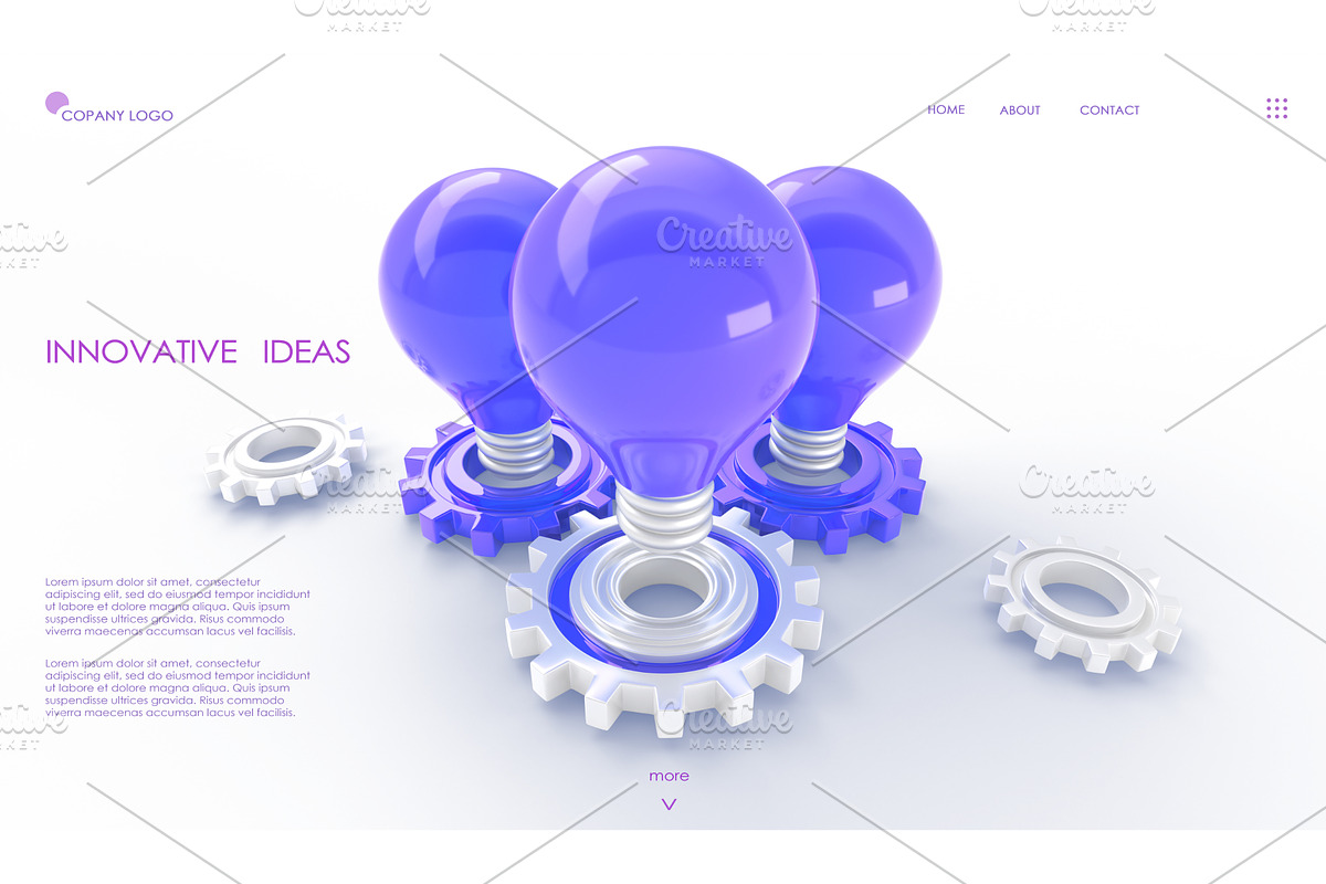 Innovative idea development, a Light 3D Model by Marozhkastudio