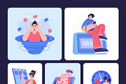 Time Management Illustration Art Set, a Work Illustration by Creative Stall (Thumbnail 9 of 10)