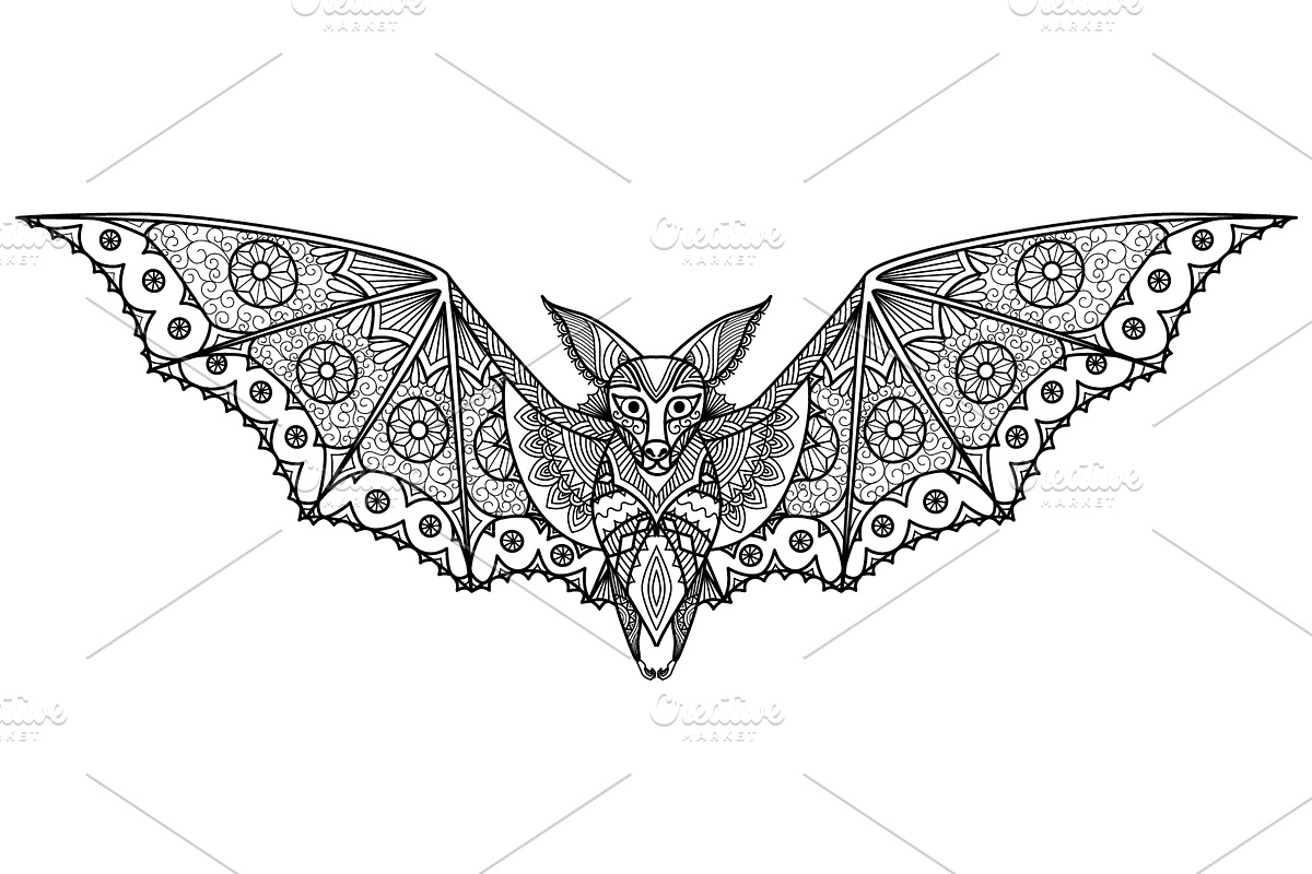 14 Halloween coloring pages, an Animal Illustration by Somjai King (Photo 11 of 15)