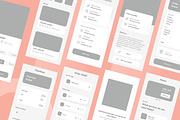 Laundry Service Wireframe Apps, a Websites & App Template by INSPR STD (Thumbnail 4 of 11)