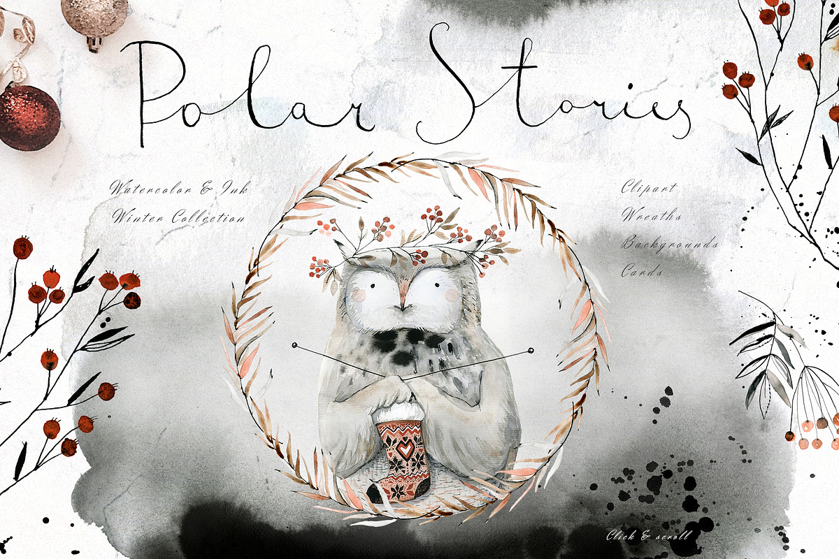 Polar Stories Watercolor & Ink Set, an Animal Illustration by Bibela (Photo 1 of 10)