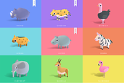 Safari Animals - Quirky Series, an Animal 3D Model by Polydactyl (Thumbnail 3 of 6)