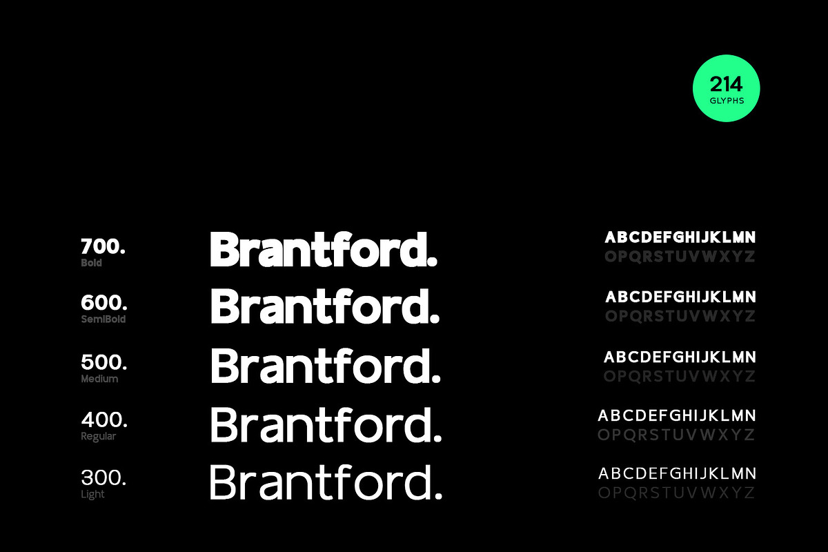 BrantFord Display Typeface, a Sans Serif Font by Foxtype (Photo 4 of 6)