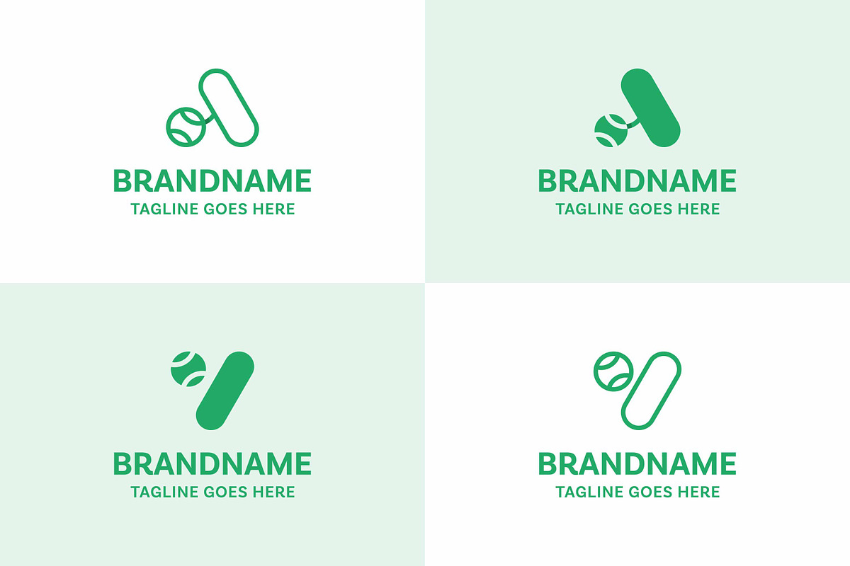 Letter A and V Tennis Ball Logo Set, a Branding & Logo Template by Pray Art Design Studio (Photo 1 of 2)