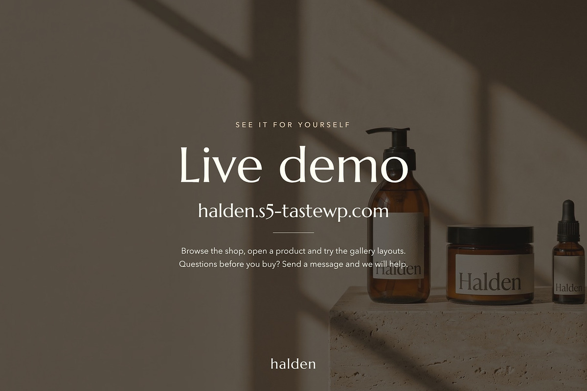 Halden – Skin Care WooCommerce Theme, a WordPress Template by Tomasz Ganclerz (Photo 22 of 22)