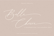 Belle Cherie A Calligraphy Font