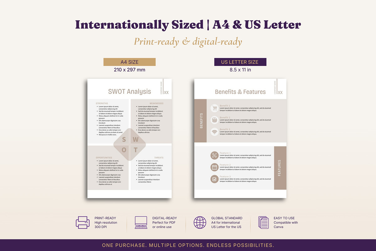 Business Plan Bundle 3 Design Packs, a Brochure Template by B2 Studio (Photo 13 of 18)