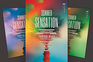 Summer Sensation Flyer, a Flyer Template by styleWish