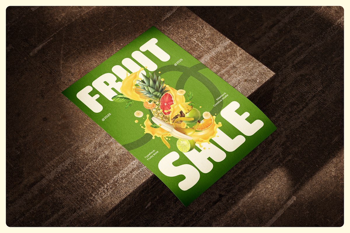 Fruity Bold - Bold Display Font, a Font by Studio Moara (Photo 7 of 8)