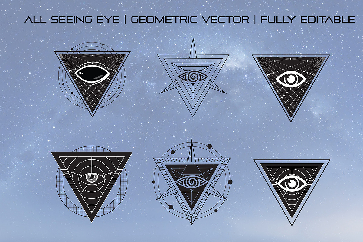 Geometric All Seeing Eye, an Icon by Aurum Creative (Photo 1 of 2)