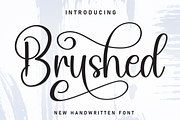 Brushed | Script Font, a Handwritten Font by Scratchones (Thumbnail 1 of 9)