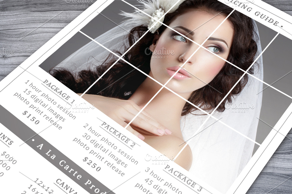 Photography Pricing Guide Template, a Flyer Template by NM-Design-Studio (Photo 3 of 4)