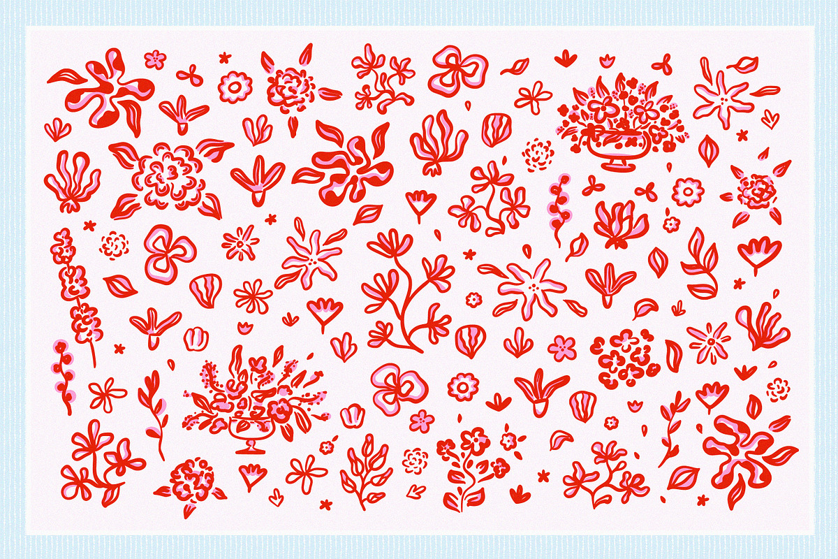 135 Whimsical Patterns and Clip Art, a Pattern Graphic by Leila Divine (Photo 18 of 23)