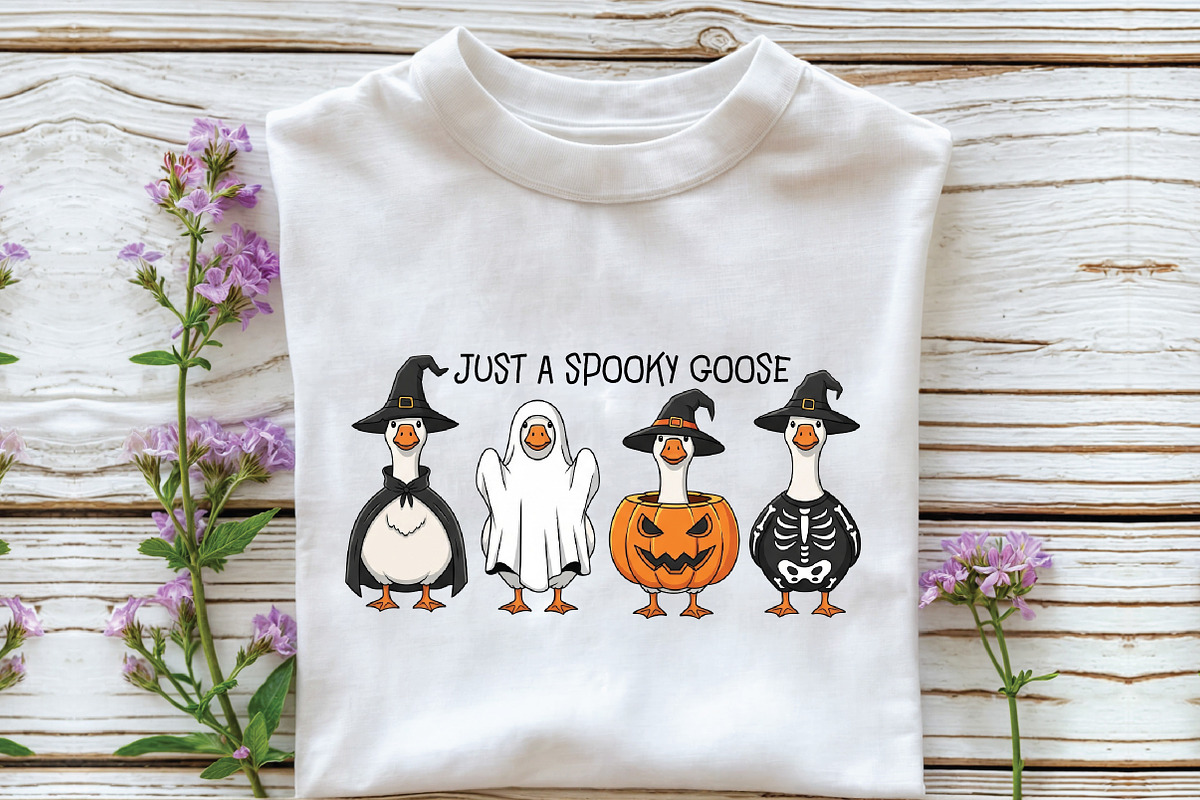 Spooky Goose Png Funny Halloween Png, a Graphic by Libby Wishes (Photo 3 of 5)