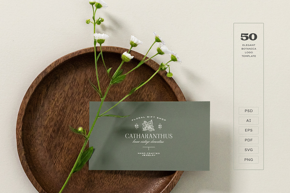Elegant Botanica | Logo Kit, a Branding & Logo Template by KetteCreate (Photo 2 of 20)