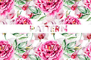 8 Bright Watercolor Patterns