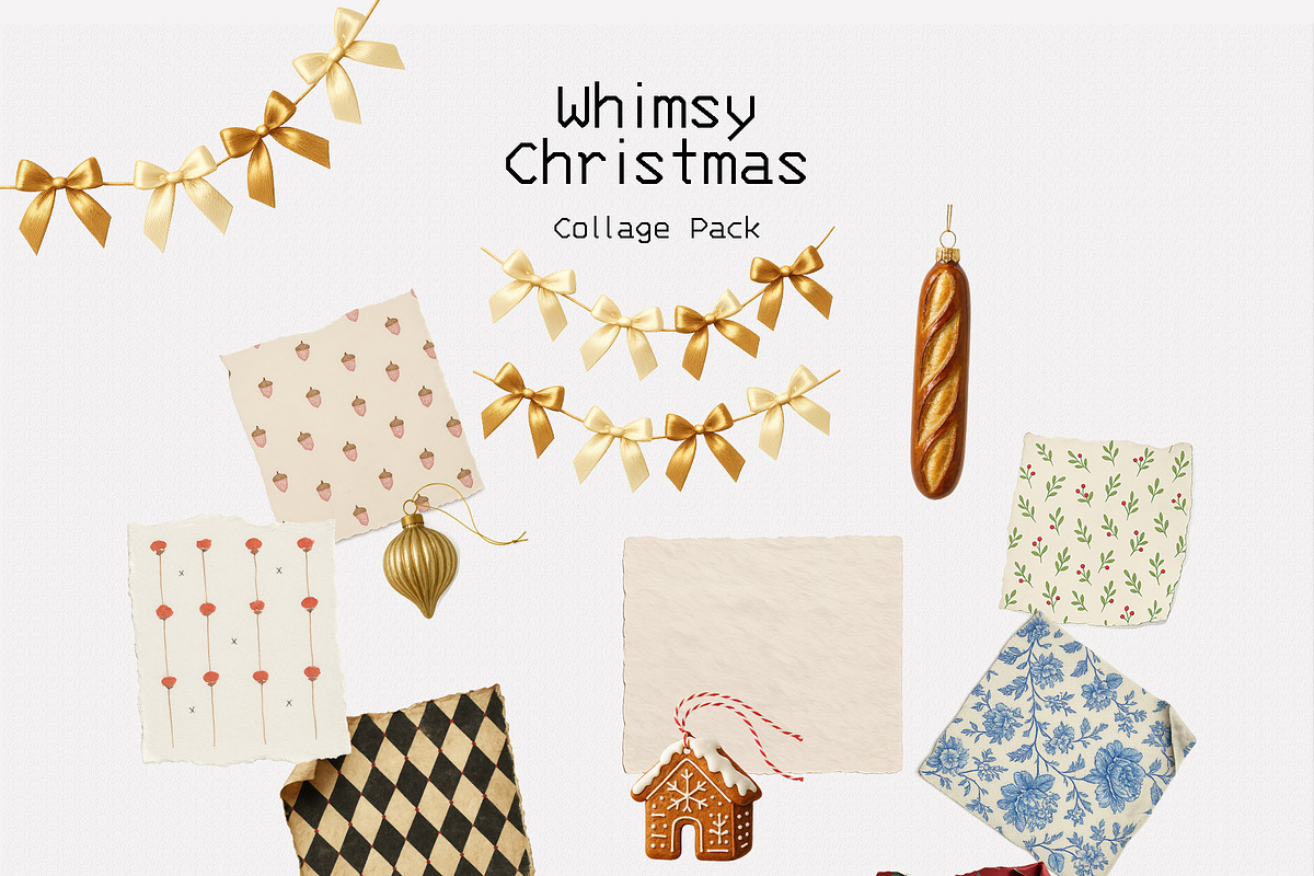 Whimsy Christmas Collage Pack, an Object Graphic by divanovskaya_nv (Photo 12 of 20)