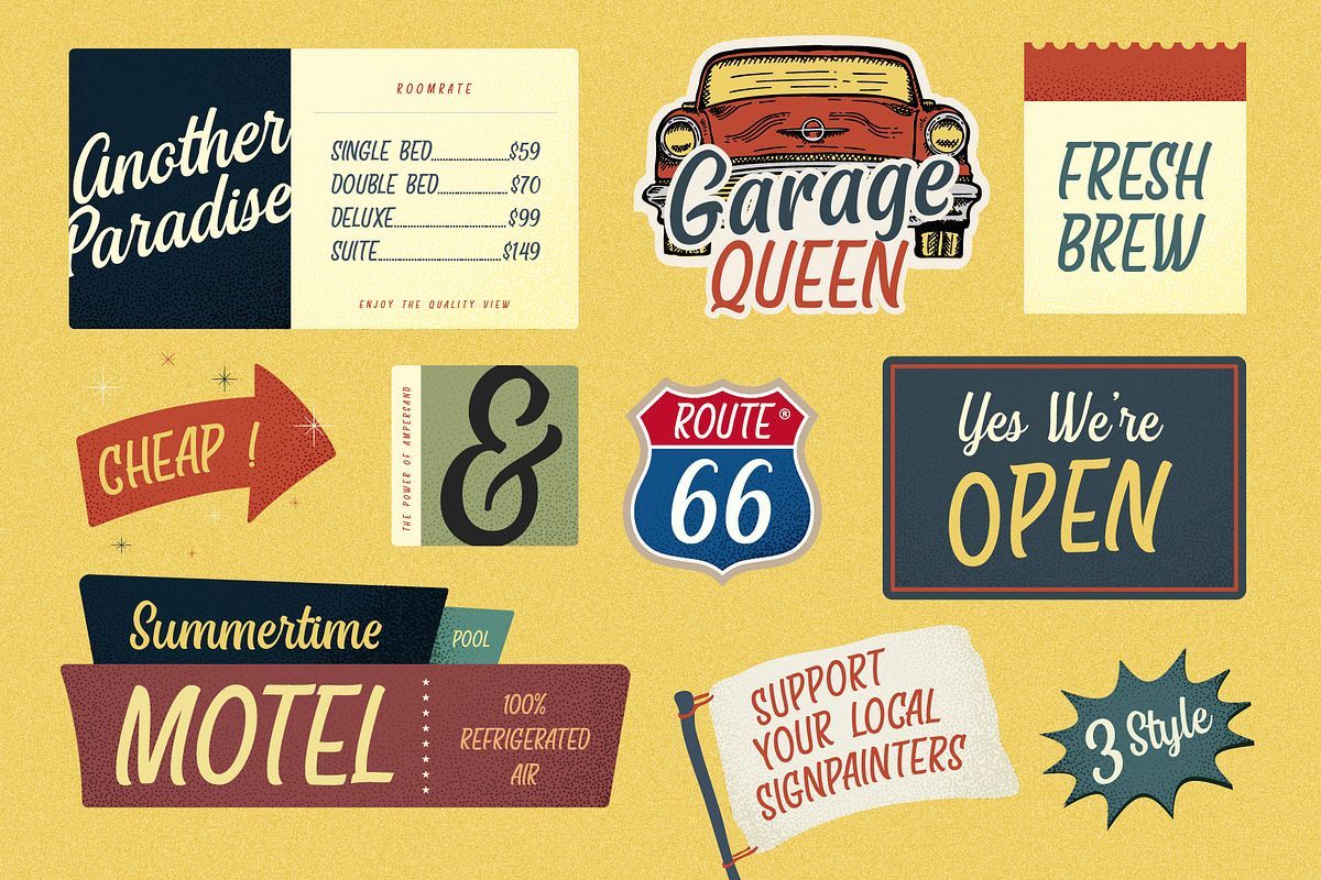 Eastside Brush - Casual Font Trio preview 8