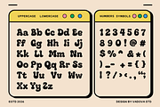 Varago Retro 70's Bubble Font, a Sans Serif Font by Vadovastd (Thumbnail 2 of 9)
