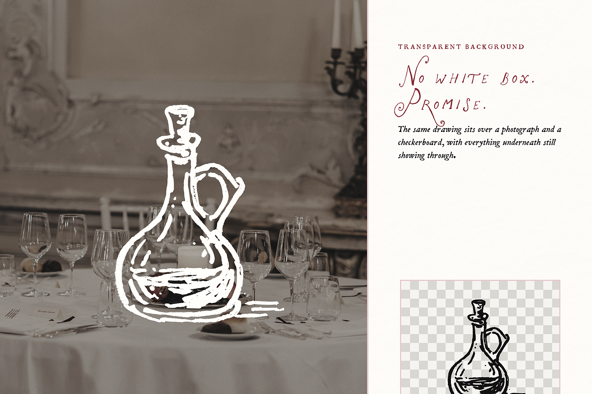 Wedding Rehearsal Dinner Clipart Set, an Object Illustration by The October Creative (Photo 11 of 13)