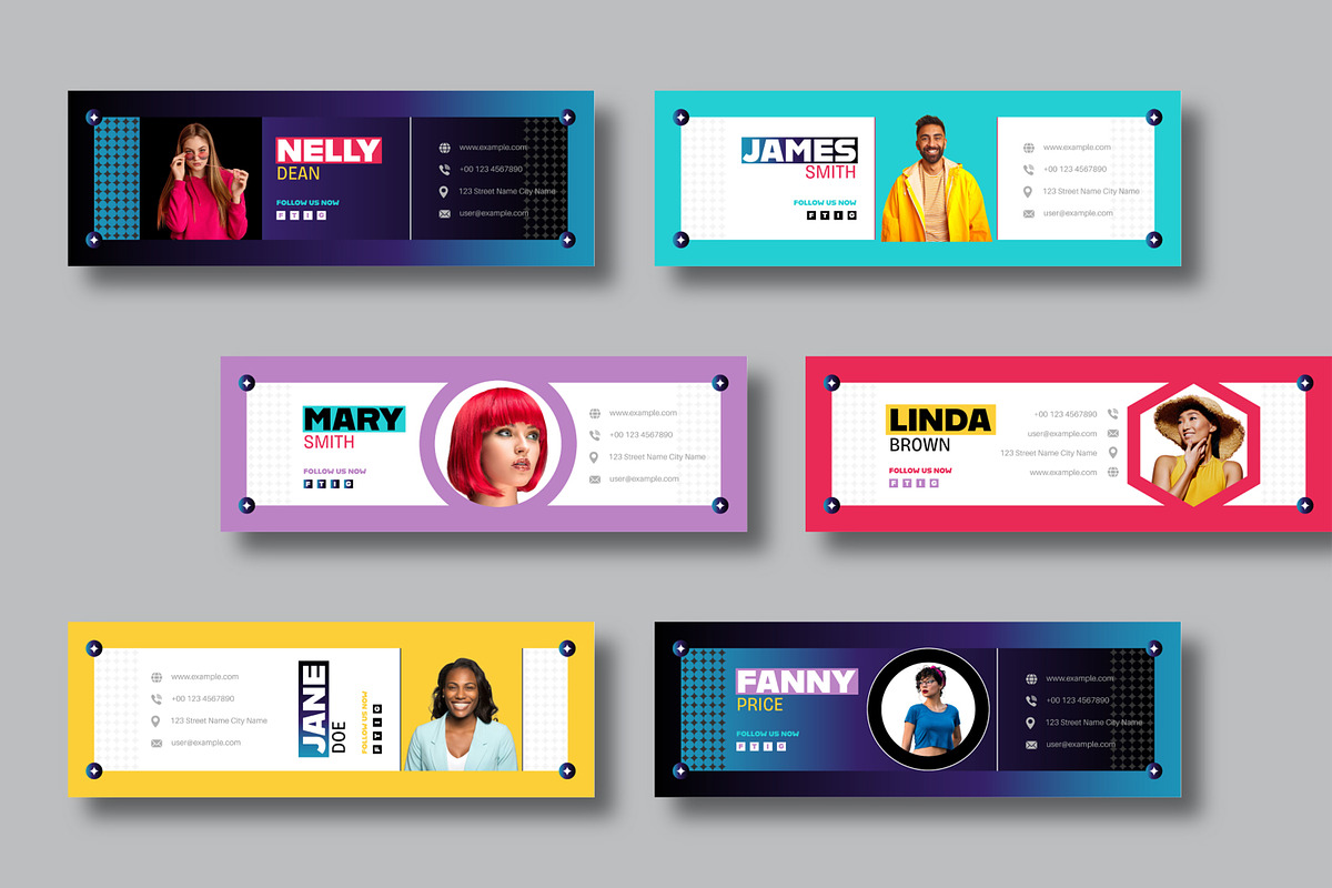 Email Signature Template, a Social Media Template by MightyDesign (Photo 2 of 5)