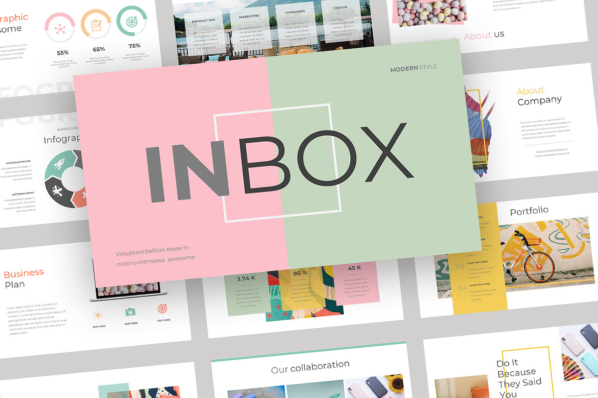 Inbox Business Powerpoint Template, a Presentation Template by Jaruka