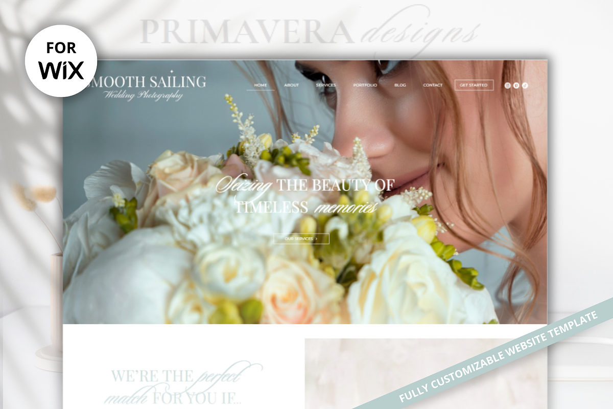 Wix Photography Website Template, a Wix Template by Primavera Studio Design (Photo 2 of 8)