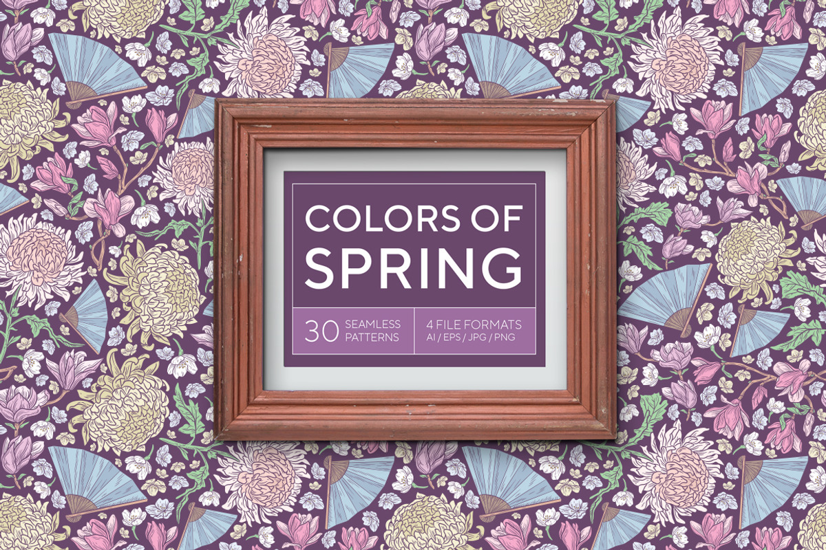 Colors of Spring patterns, a Pattern Graphic by Piñata (Photo 1 of 15)