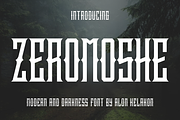 Zeromoshe, a Serif Font by alon kelakon (Thumbnail 1 of 6)